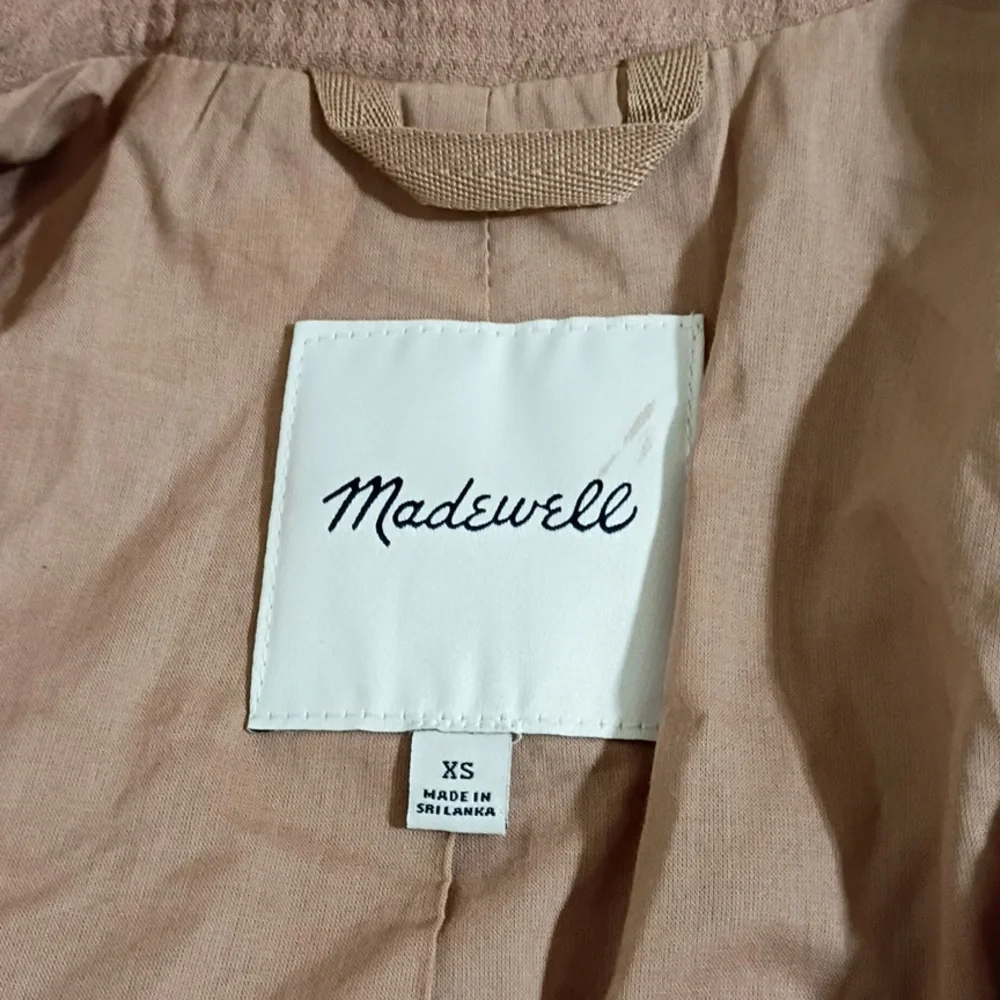 Madewell Tan Cotton Linen Larson Relaxed Fit Blazer Size XS